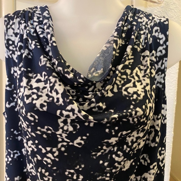 Calvin Klein cowl neck sleeveless blouse - Picture 2 of 4